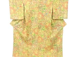 切りばめ風　寄せ柄小紋着物